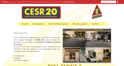 Desktop Screenshot of cesr20.fr